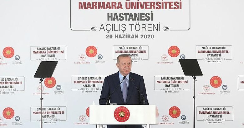 Başkan Erdoğan, Marmara Üniversitesi Hastanesi açılışında konuştu