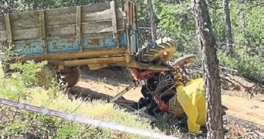 Gediz’de traktör kazasında 1 kişi öldü, 1 kişi yaralandı