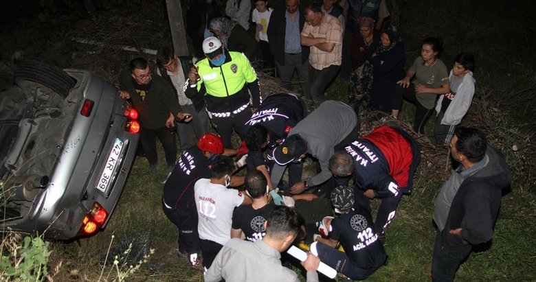 Kontrolden çıkan otomobil uçuruma düştü: 3 ağır yaralı