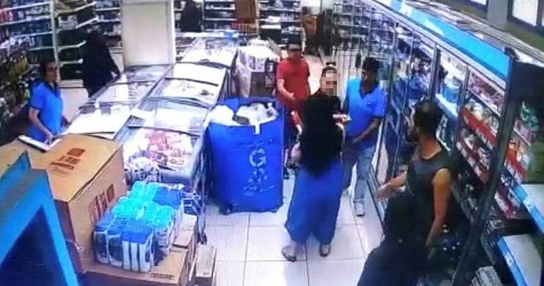 Market çalışanına saldırdı! İzmir’deki olay kamerada