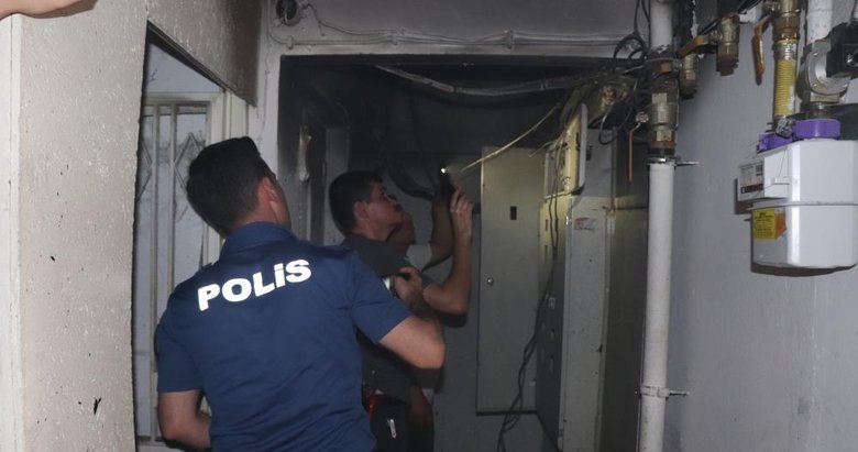 Denizli’de iş hanında çıkan yangın korkuttu