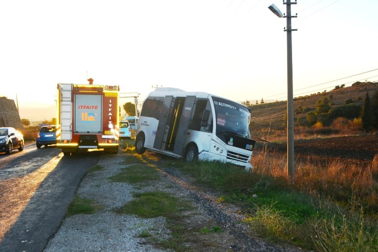 Ayvalık’ta bozuk yol ve güneş kazaya neden oldu