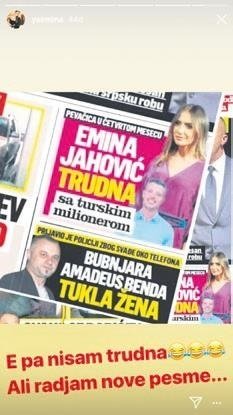Sırp basınında bomba iddia! Emina Jahovic hamile mi?
