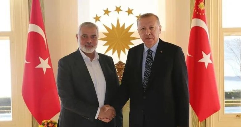 Başkan Erdoğan Hamas Siyasi Büro Başkanı İsmail Haniye’yi kabul etti