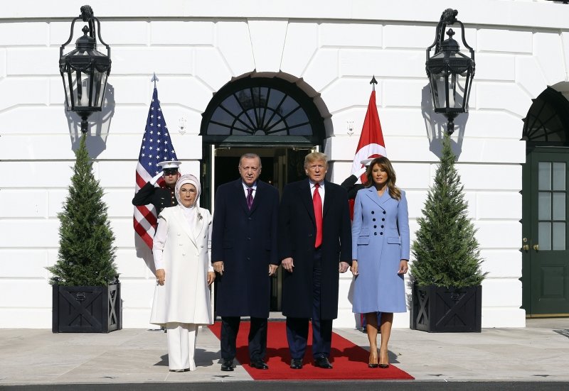 İşte Başkan Erdoğan ve Trump görüşmesinden kareler...