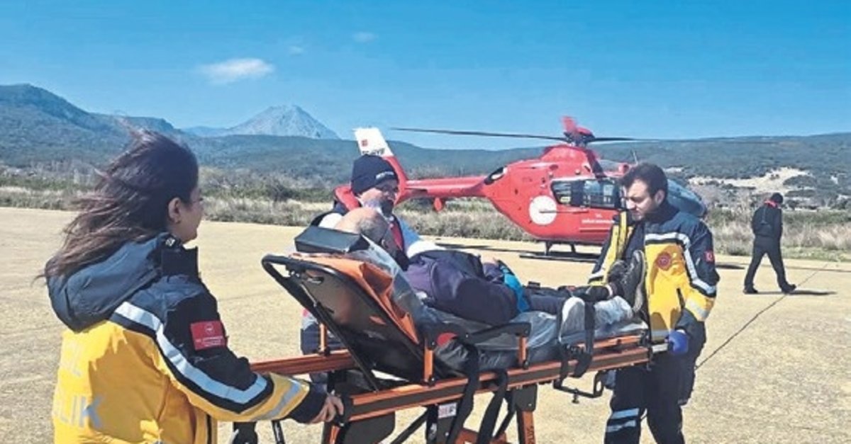 Helikopter ambulansla zamana karsı yarış