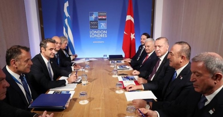 Başkan Erdoğan ile Yunanistan Başbakanı Miçotakis görüşmesi başladı