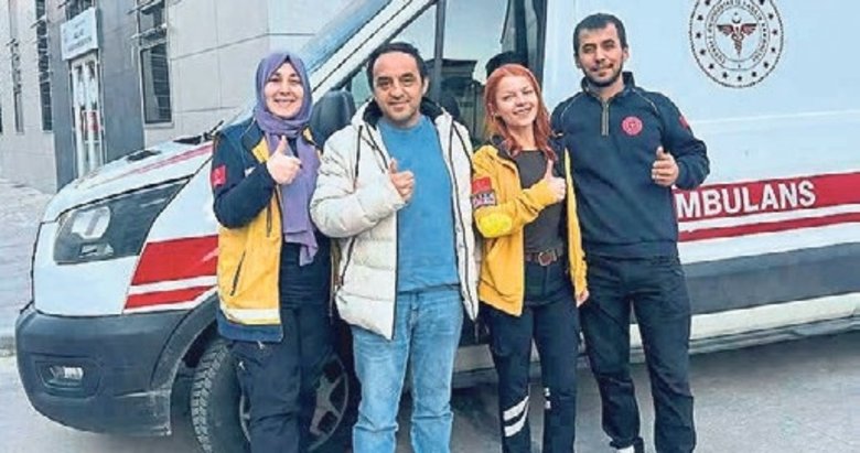 Aydın’da ambulansta mucize! Hayatımı ona borçluyum
