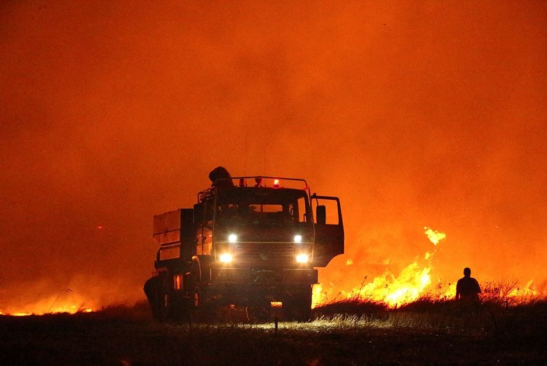 Çanakkale’de büyük yangın!