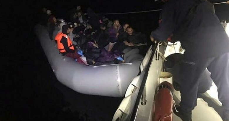 Aydın Didim açıklarında 40 kaçak göçmen yakalandı