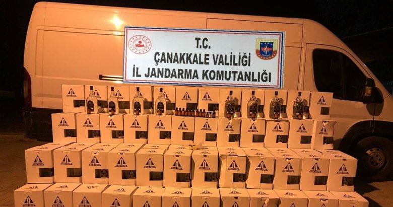 Çanakkale’de kaçak içki operasyonu!