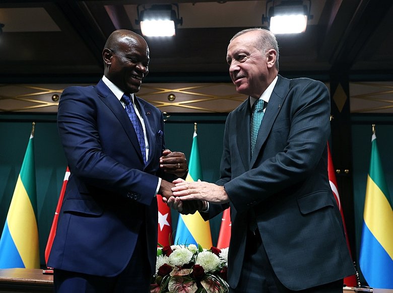 Başkan Erdoğan Gabon Cumhurbaşkanı ile ortak basın toplantısında Gazze mesajı verdi