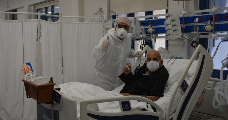 Denizlili 100 yaşındaki hasta koronavirüsü yendi