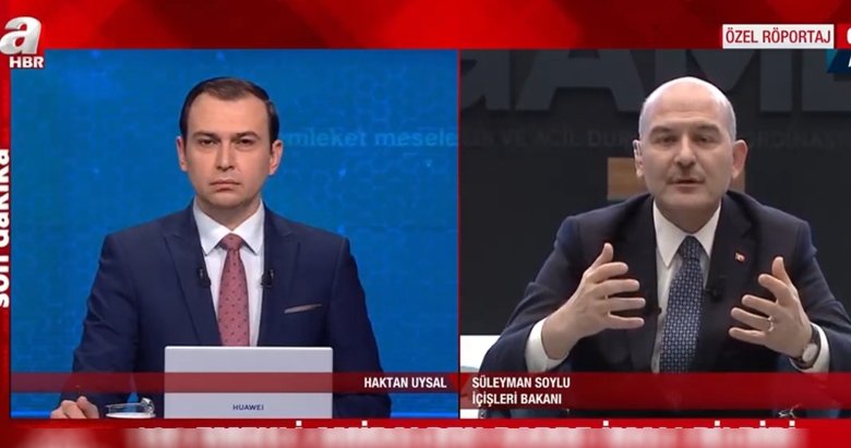 İçişleri Bakanı Süleyman Soylu, A Haber’de soruları yanıtladı