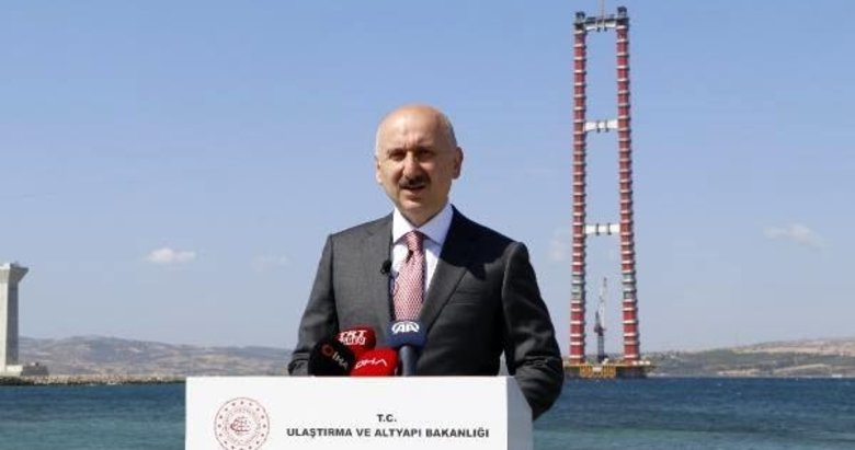 Bakan Karaismailoğlu: Çanakkale Köprüsü’nün 18 Mart 2022’de hizmete girmesi için çalışmalarımızı hızla sürdürüyoruz