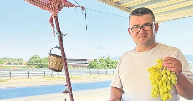 Sarıgöl’de taze meyve molası