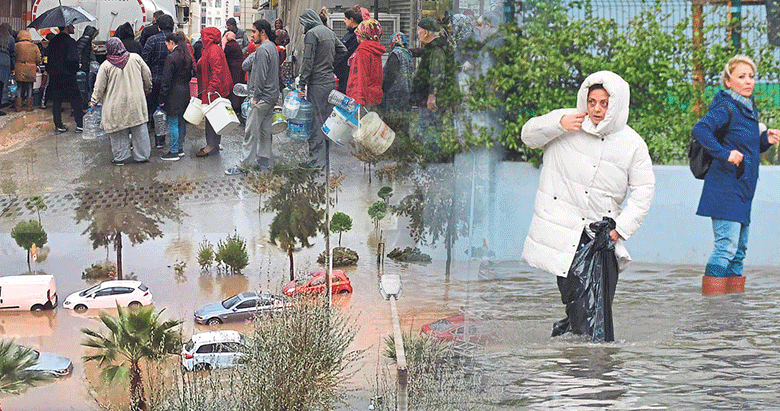 Yağmur çok, su yok