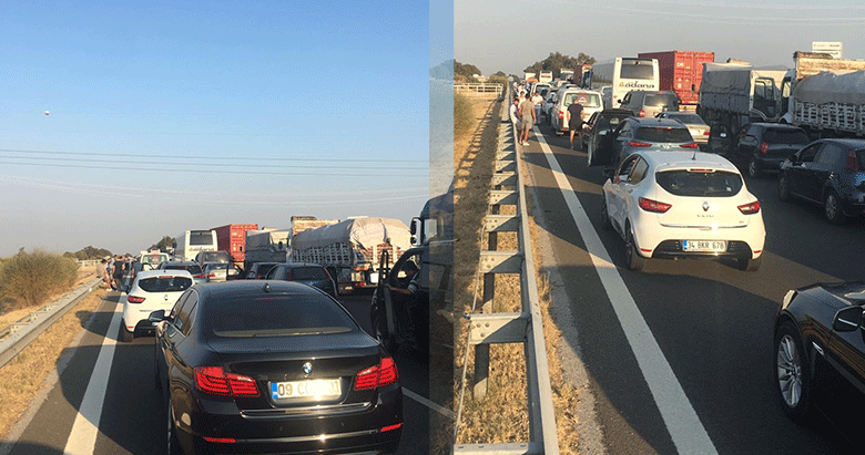 Aydın-İzmir otobanı çift yönlü ulaşıma kapandı