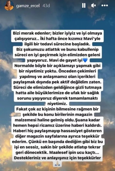 Gamze Erçel’den kızı Aylin Mavi ile paylaşım!