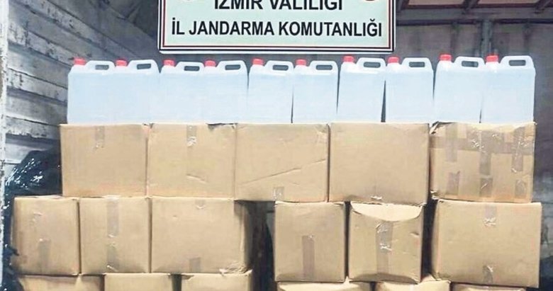 Kamyonette 860 litre etil alkol ele geçirildi