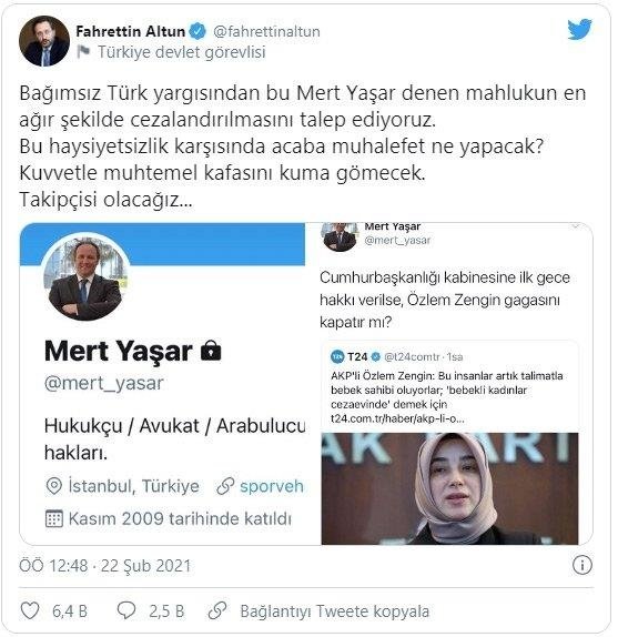 Hukukçu Mert Yaşar’dan AK Partili Özlem Zengin’e ağır hakaret!