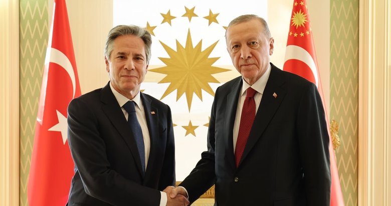 Başkan Erdoğan, ABD Dışişleri Bakanı Antony Blinken’ı kabul etti