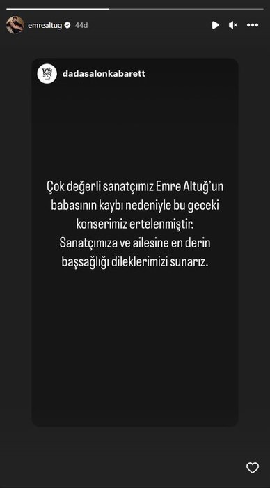 Emre Altuğ babasını son yolculuğuna uğurladı