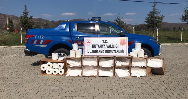 Kütahya’da 22 bin adet kaçak maske ele geçirildi