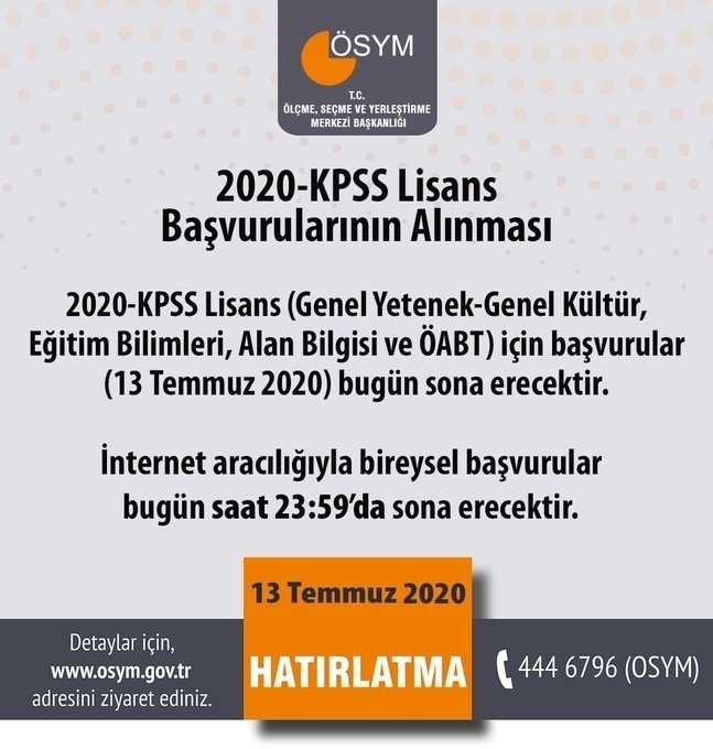 KPSS başvurusunda son gün! 2020 ÖSYM KPSS başvurusu nasıl yapılır?
