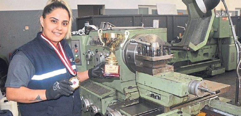 Sanayide tornacı minderde şampiyon