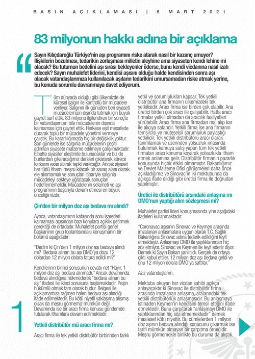 Son dakika: Bakan Koca’dan Kılıçdaroğlu’na aşı tepkisi