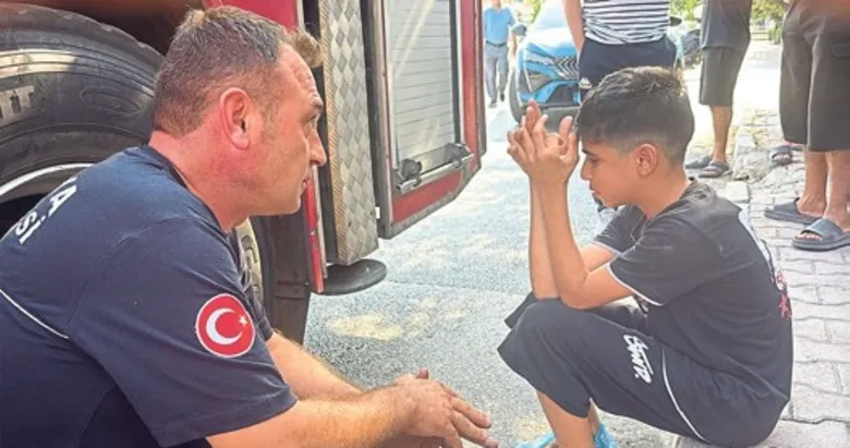 Hem yangını söndürdüler hem yürekleri ısıttılar