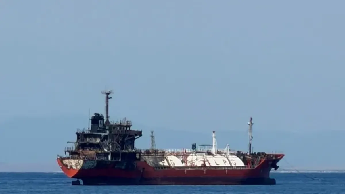 Rusya’da dron saldırısına uğramıştı! Gas Aura İzmir’de!