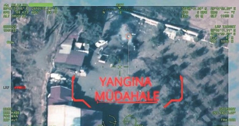 Bayraktar TB2 İHA ateşi tespit edip yangını önledi