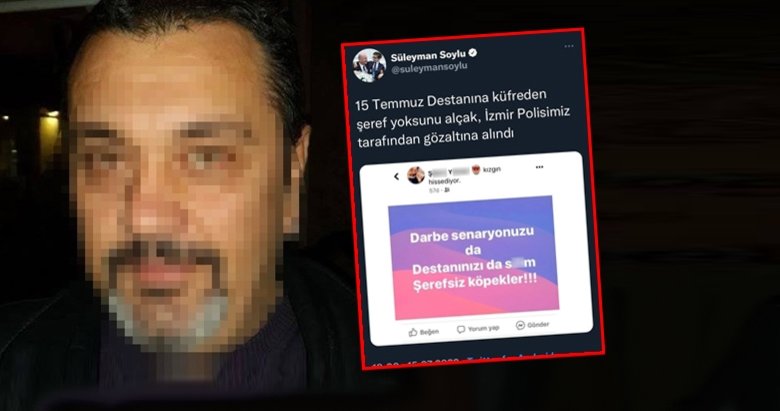 15 Temmuz destanına ağır küfürler etmişti: Emniyette böyle kıvırdı