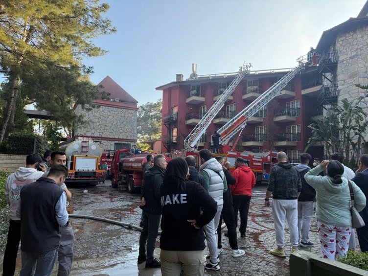 Muğla Marmaris’te otel yangını: Alevler odalara kadar sıçradı! Çok sayıda ekip sevk edildi