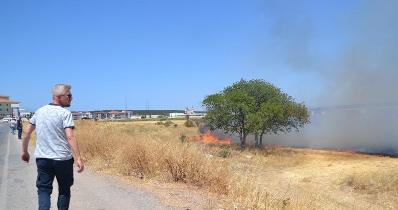 Bir yangın da Balıkesir Ayvalık’ta çıktı!