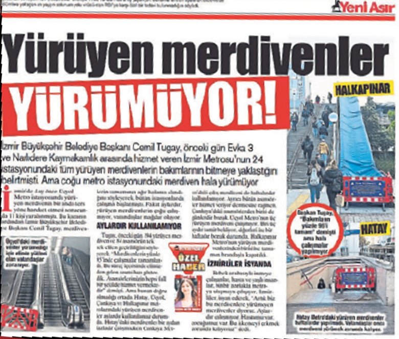 Üçyol’un merdiveni saatli bir bomba