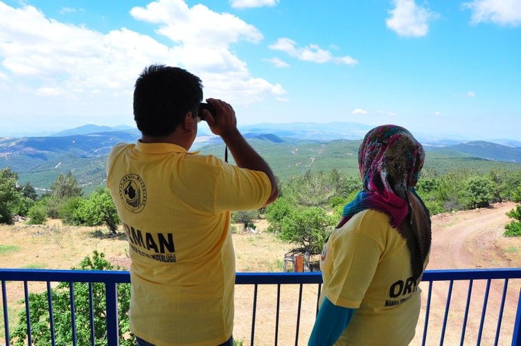 Orman yangınlarından etkilendi göreve başladı! Yunt Dağı’nda gönüllü nöbet