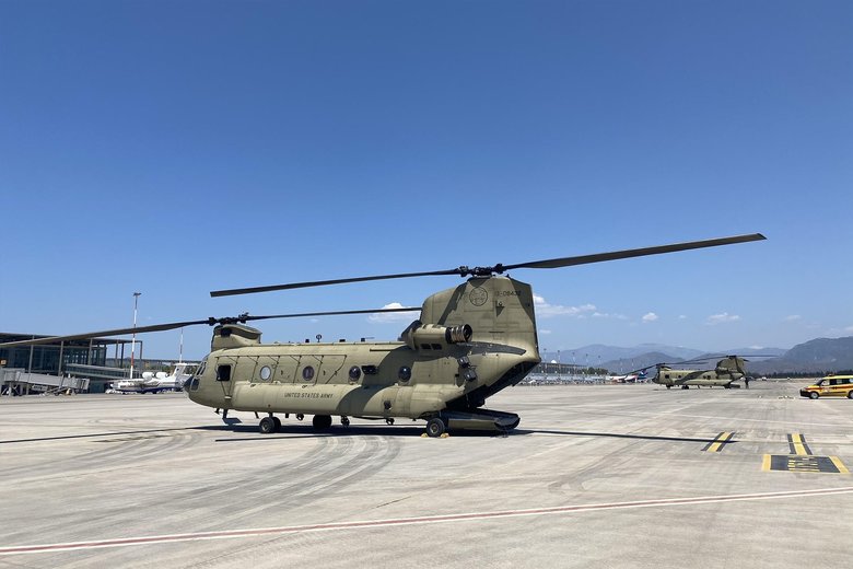 Muğla’da kritik görev! ABD yangın söndürme helikopterleri bölgede