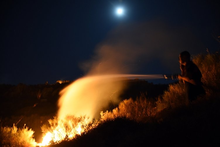 Bodrum’da korkutan yangın kontrol altında