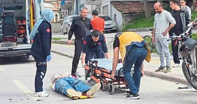Yaya geçidinde dikkatsizlik kazaya neden oldu