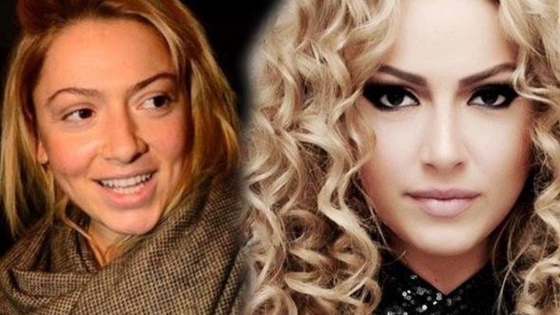 hadise saskina cevirdi estetiksiz ve makyajsiz halini gorenler taniyamiyor