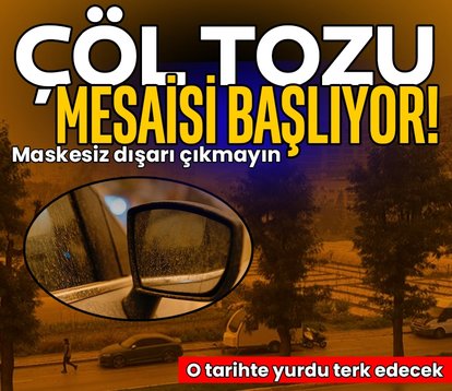 Türkiye çöl tozu etkisinde kalacak