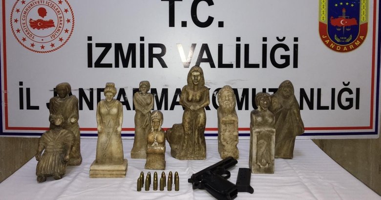 İzmir’de tarihi eser kaçakçılarına operasyon: 3 gözaltı