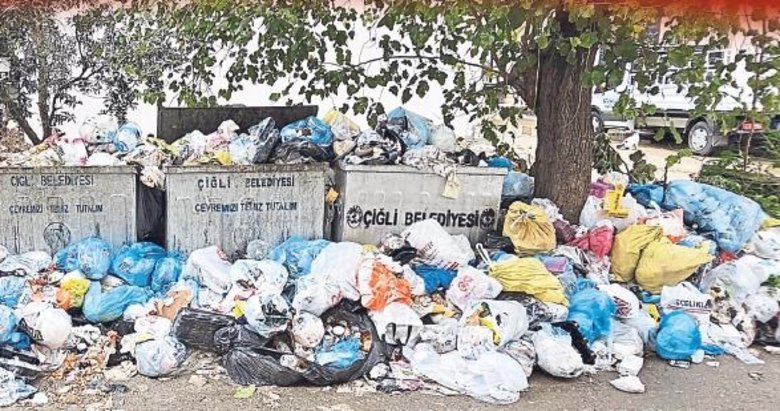 Çiğli’de çöp krizi bitmedi