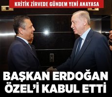 Başkan Erdoğan-Özel görüşmesi başladı! İşte ilk kareler...