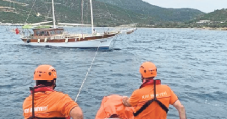 Bodrum’da tekne faciası son anda engellendi