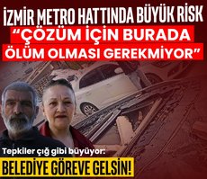 İzmir metro hattı tehlike saçıyor! Köprüden düşen beton parçaları vatandaşı illallah ettirdi