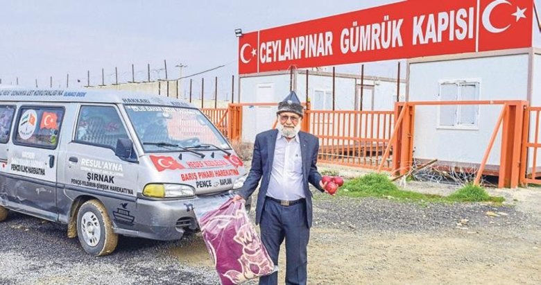 ‘Elmacı Dede’ Suriye’deki ihtiyaç sahiplerinin yanında